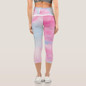 Wasserfarbe Hochwaisted Capris (Rückseite)