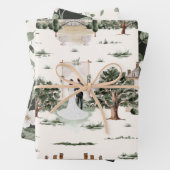 Wasserfarbe Hochzeit Geschenkpapier Set (Beispiel)