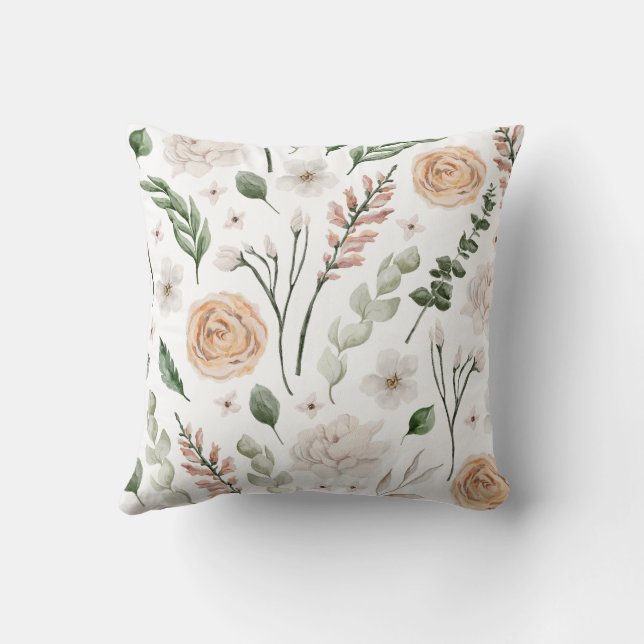 Wasserfarbe Hochzeit Kissen (Rückseite)