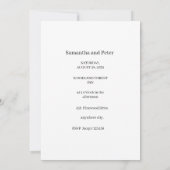 Wasserfarbe Hochzeitskleid Save the Date (Rückseite)