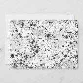 Wasserfarbe Hohe Einladung von fünf Fotos (Rückseite)