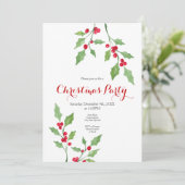 Wasserfarbe Holinge Einladung (Stehend Vorderseite)