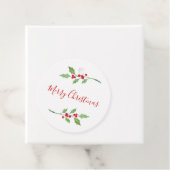 Wasserfarbe Holly Sprigs Geschenkanhänger (Beispiel)