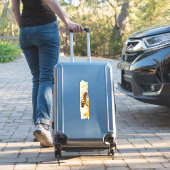 Wasserfarbe Honig Biene Brushstroke Paint Aufkleber (Koffer Insitu)