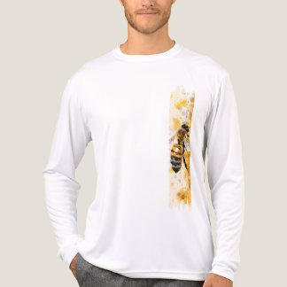 Wasserfarbe Honig Biene Brushstroke Paint Tri-Blend Shirt