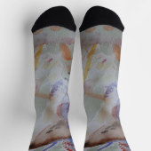 Wasserfarbe Hummingbird Crew Socken (Oben)