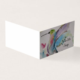 Wasserfarbe Hummingbird Danke Karte