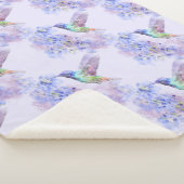 Wasserfarbe Hummingbird Garden Bird Mauve Sherpadecke (3/4)