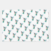 Wasserfarbe Hummingbird Geschenkpapier Set (Vorderseite 2)