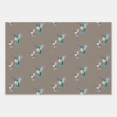 Wasserfarbe Hummingbird Geschenkpapier Set (Vorderseite)