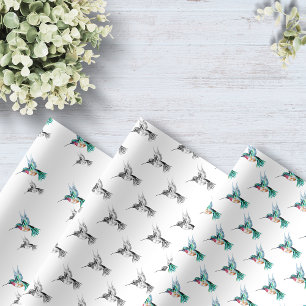 Wasserfarbe Hummingbird Geschenkpapier Set