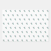 Wasserfarbe Hummingbird Geschenkpapier Set (Vorderseite 2)