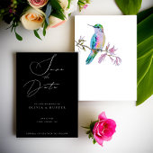 Wasserfarbe Hummingbird Hochzeit Speichern Sie die