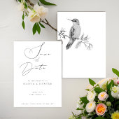 Wasserfarbe Hummingbird Hochzeit Speichern Sie die