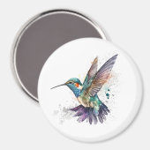 Wasserfarbe Hummingbird Magnet (Vorderseite/Rückseite)