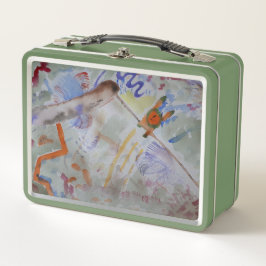 Wasserfarbe Hummingbird Metal Lunchbox