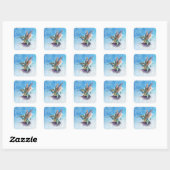 Wasserfarbe Hummingbird Stickers (Blatt)