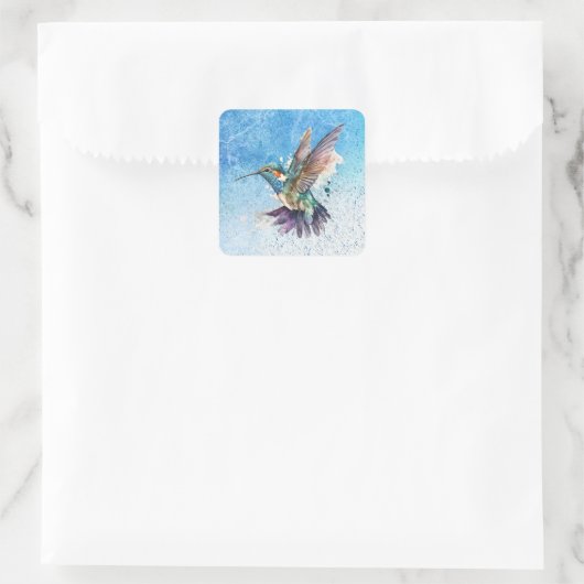 Wasserfarbe Hummingbird Stickers (Tasche)