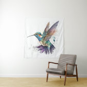 Wasserfarbe Hummingbird Tapestry Wandteppich (Beispiel)