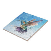 Wasserfarbe Hummingbird Tile Fliese (Seite)