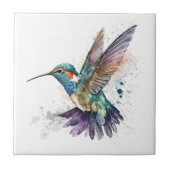Wasserfarbe Hummingbird Tile Fliese (Vorderseite)