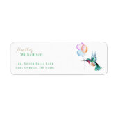 Wasserfarbe Hummingbird und Balloons (Vorne)