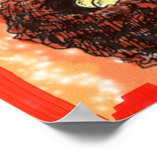 Wasserfarbe Hummingbirds Poster (Ecke)