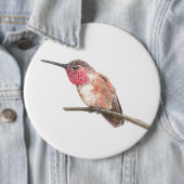 Wasserfarbe Hummingvogel Button (Beispiel)