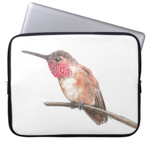 Wasserfarbe Hummingvogel Laptopschutzhülle