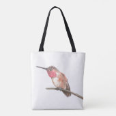 Wasserfarbe Hummingvogel Tasche (Rückseite)