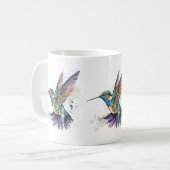 Wasserfarbe Hummingvogel Tasse (Vorderseite Links)