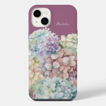 Wasserfarbe Hydrangea Antikes Fuchsia Personalisie