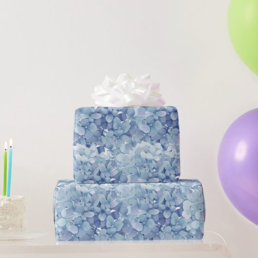 Wasserfarbe Hydrangea-Blume Geschenkpapier (Partygeschenke)