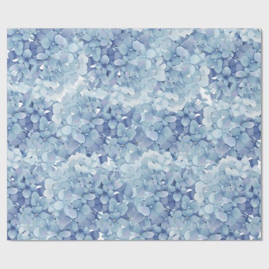 Wasserfarbe Hydrangea-Blume Geschenkpapier (Flach)
