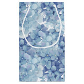 Wasserfarbe Hydrangea-Blume Kleine Geschenktüte (Rückseite)