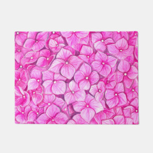 Wasserfarbe Hydrangea Fußmatte