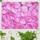 Wasserfarbe Hydrangea Küchentuch (Gefaltet)