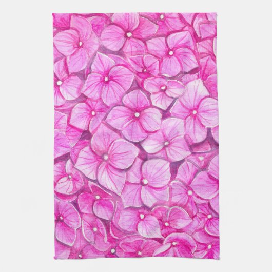 Wasserfarbe Hydrangea Küchentuch (Vertikal)
