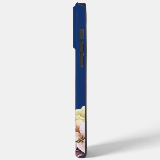 Wasserfarbe Hydrangea Personalisiert Blue Case-Mate iPhone Hülle (Rückseite / Links)