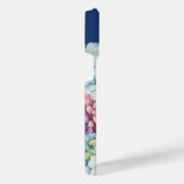 Wasserfarbe Hydrangea Personalisiert Blue iPhone Hülle (Rechte Seite)
