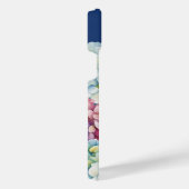 Wasserfarbe Hydrangea Personalisiert Blue iPhone Hülle (Rechte Seite)