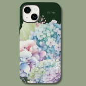 Wasserfarbe Hydrangea Personalisiert grün Case-Mate iPhone Hülle