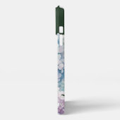 Wasserfarbe Hydrangea Personalisiert grün iPhone Hülle (Linke Seite)