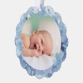 Wasserfarbe Hydrangea Rahmen Taufe danke Karte (Links)