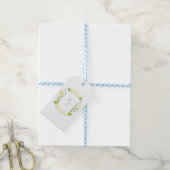 Wasserfarbe Hydrangea Wappen Flaschenaufkleber Geschenkanhänger (Mit Garn)