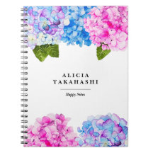 Wasserfarbe Hydrangeas-Blume| Name hinzufügen