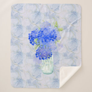 Wasserfarbe Hydrengea Garden Blume Lila Florenz Sherpadecke