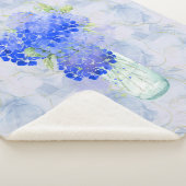 Wasserfarbe Hydrengea Garden Blume Lila Florenz Sherpadecke (3/4)