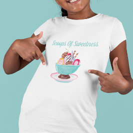 Wasserfarbe Ice Cream Sunda Kinder T-Shirt