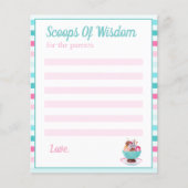 Wasserfarbe Ice Creme Sundae Baby Wisdom Flyer (Vorne)